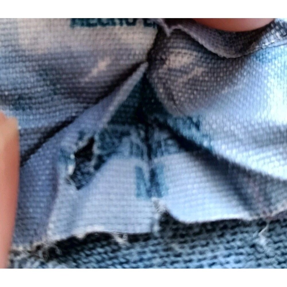 VTG The Mountain Shirt Mens Medium Tie Dye Kitten Pocket Blue Kayomi Harai 2002 - Picture 3 of 7
